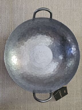 World Market Exclusive NWT 12" Hand Hammered Carbon Steel Wok